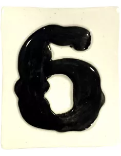 LETRAS Y NUMEROS "6" 8x10 RELIEVE