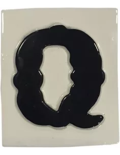 LETRAS Y NUMEROS "Q" 8x10 RELIEVE