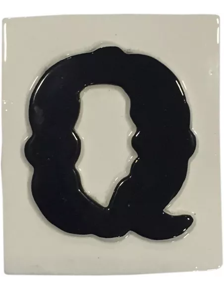 LETRAS Y NUMEROS "Q" 8x10 RELIEVE