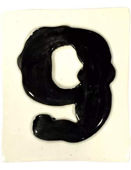 LETRAS Y NUMEROS "9" 8x10 RELIEVE