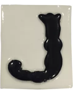 LETRAS Y NUMEROS "J" 8x10 RELIEVE