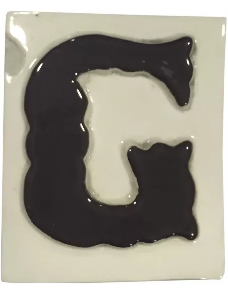 LETRAS Y NUMEROS "G" 8x10 RELIEVE