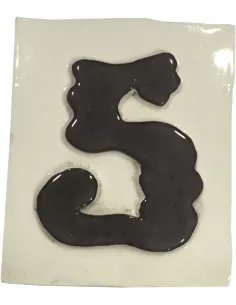 LETRAS Y NUMEROS "5"  8x10  RELIEVE