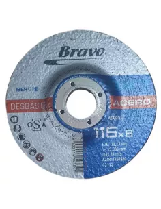 DISCO DESBASTE 115x6 METAL ACERO BRAVO