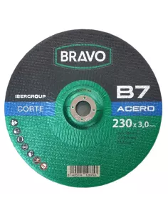 DISCO ABRASIVO 230X3 CORTE METAL ACERO BRAVO