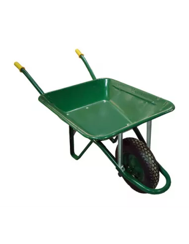 CARRETILLA VERDE RUEDA NEUMÁTICA