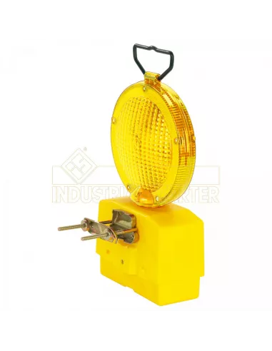 BALIZA SEÑALIZACION OBRA AMARILLA DOBLE