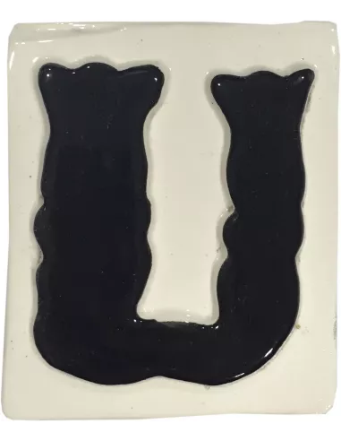 LETRAS Y NUMEROS "U" 8x10 RELIEVE