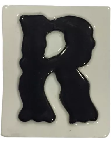 LETRAS Y NUMEROS "R" 8x10 RELIEVE