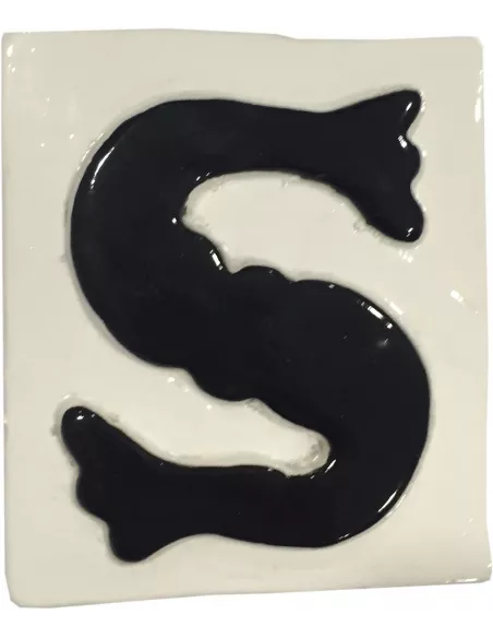 LETRAS Y NUMEROS "S" 8x10 RELIEVE