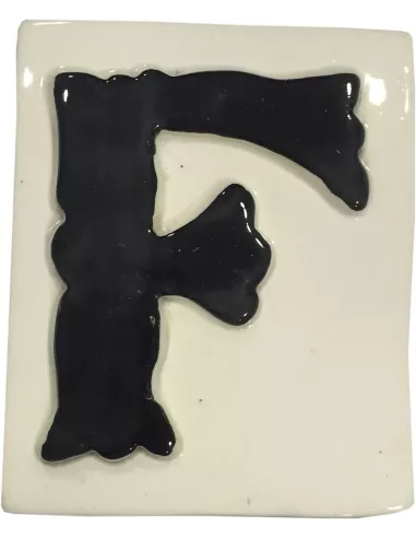 LETRAS Y NUMEROS "F" 8x10 RELIEVE