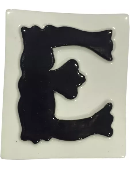 LETRAS Y NUMEROS "E" 8x10 RELIEVE