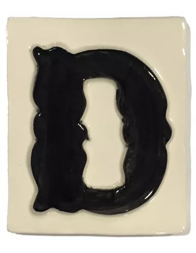 LETRAS Y NUMEROS "D" 8x10 RELIEVE