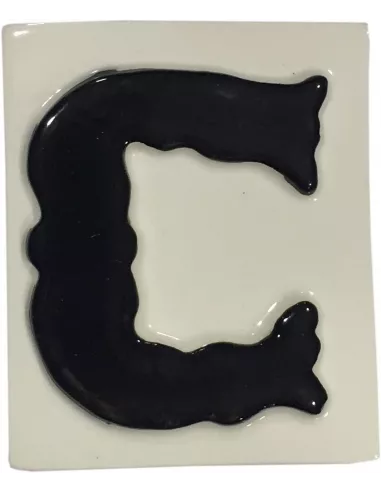 LETRAS Y NUMEROS "C" 8x10 RELIEVE