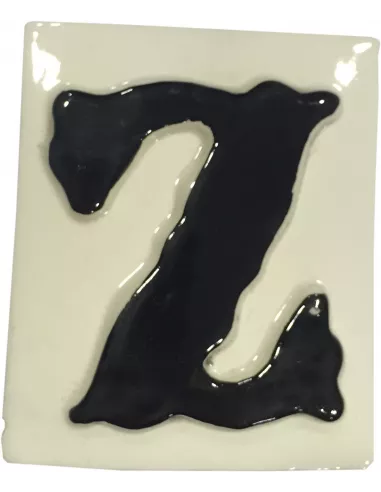 LETRAS Y NUMEROS "Z" 8x10 RELIEVE