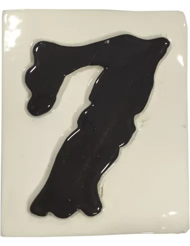 LETRAS Y NUMEROS "7" 8x10 RELIEVE