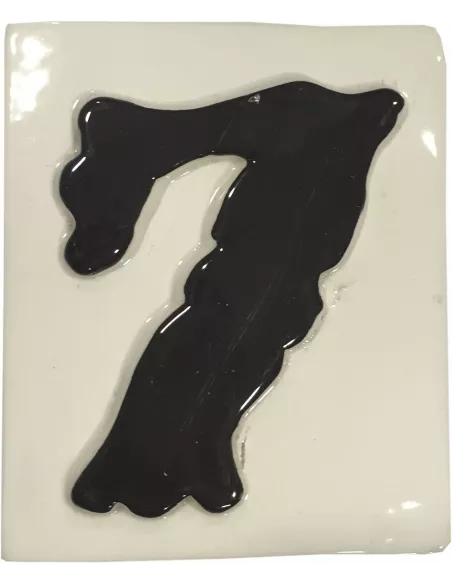 LETRAS Y NUMEROS "7" 8x10 RELIEVE