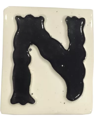 LETRAS Y NUMEROS "N" 8x10 RELIEVE