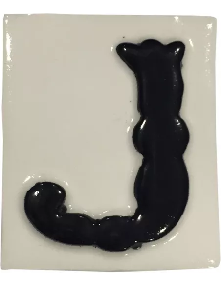 LETRAS Y NUMEROS "J" 8x10 RELIEVE