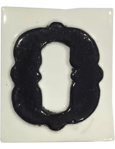 LETRAS Y NUMEROS "O" 8x10  RELIEVE