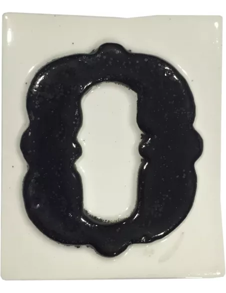 LETRAS Y NUMEROS "O" 8x10  RELIEVE