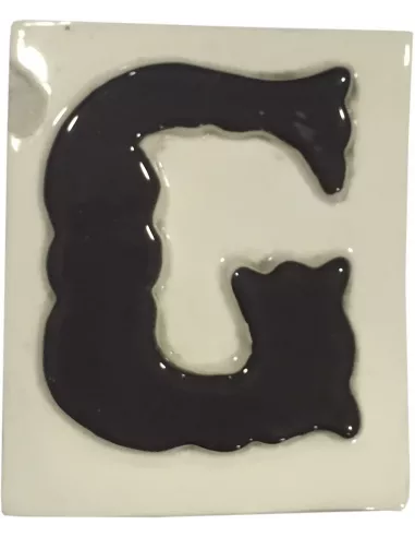 LETRAS Y NUMEROS "G" 8x10 RELIEVE