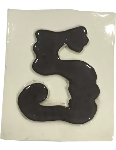 LETRAS Y NUMEROS "5"  8x10  RELIEVE