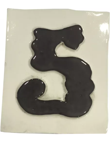 LETRAS Y NUMEROS "5"  8x10  RELIEVE