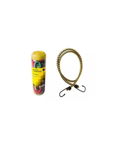 PULPO SUJEC. TRANSP.10MM REDONDO 6PIEZAS SET ELAST