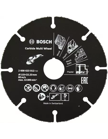 DISCO CORTE MULTIWHELL 115MM MADERA CON CLAVOS
