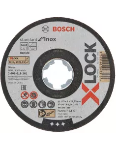 LATA 10UD DISCO CORTE METAL INOX X-LOCK 115X1MM