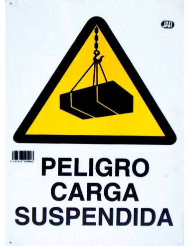 CARTEL PELIGRO CARGA SUSPENDIDA