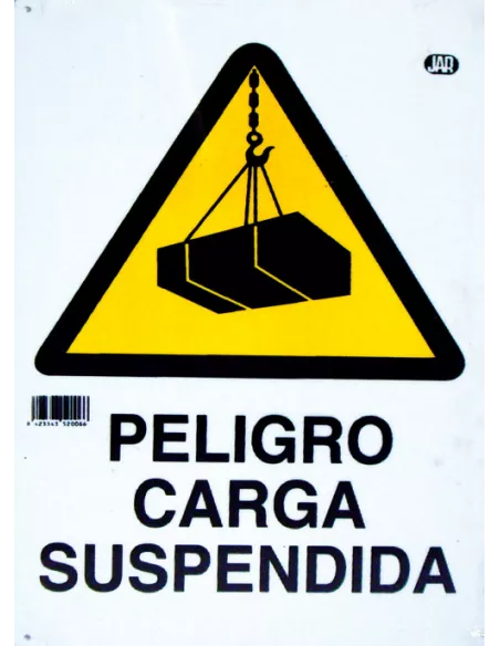 CARTEL PELIGRO CARGA SUSPENDIDA