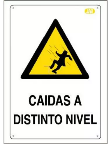 CARTEL CAIDA A DISTINTO NIVEL