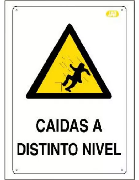 CARTEL CAIDA A DISTINTO NIVEL