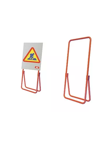 SOPORTE PLEGABLE SEÑAL METALICA 150X59