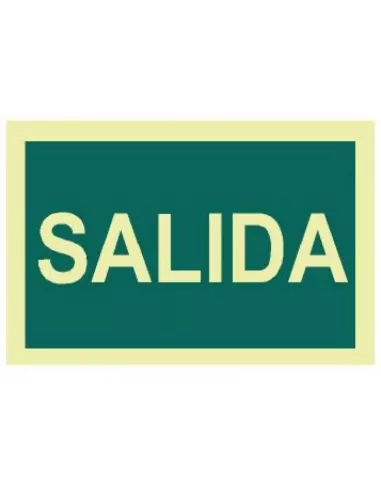 SEÑAL FOTOLUMINISCENTE SALIDA