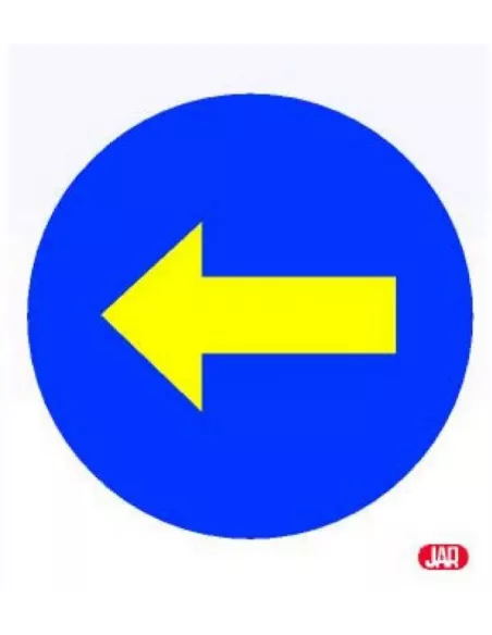 SEÑAL BOLSA DIRECCION OBLIGATORIA IZQUIERDA