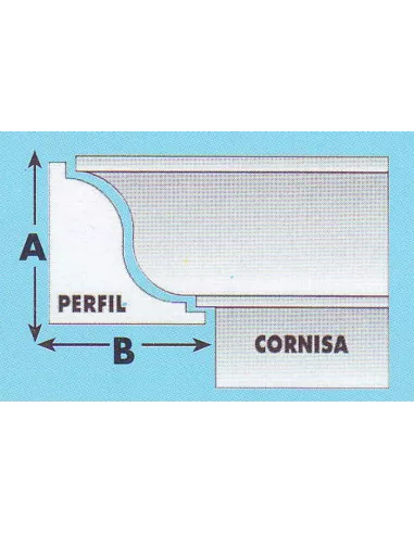 CORNISA 17x17x100 132-A SIN PLASTIFICAR