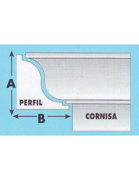 CORNISA 17x17x100 132-A SIN PLASTIFICAR