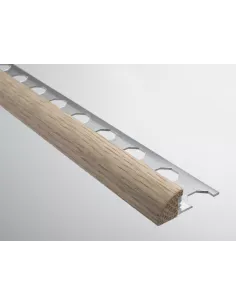 CANTONERA ALUMINIO+MADERA NATURAL AYUS 12x2500mm