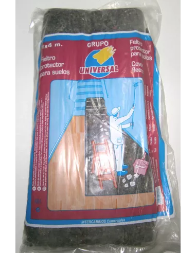 FIELTRO PROTECTOR SUELO 1X5 MT CON PLASTICO PINTOR