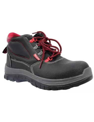 BOTA PIEL NEGRA Y ROJA 72300 T-44 S3