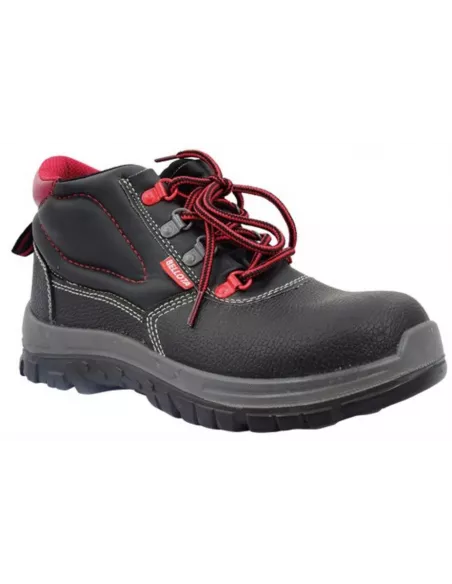 BOTA PIEL NEGRA Y ROJA 72300 T-44 S3
