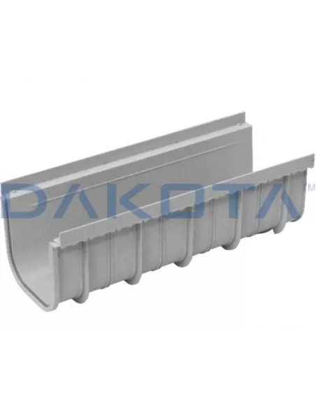 CANAL POLIETILENO SIN REJA 130x140x500 GRIS PEGA
