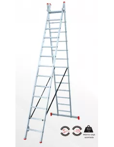 ESCALERA DE 2 TRAMOS 12 PELDAÑOS PROFESIONAL