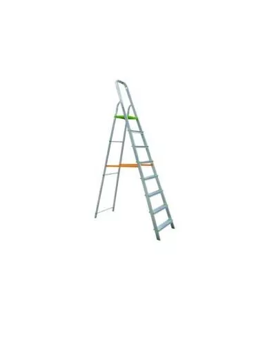 ESCALERA DOMESTICA ALUMINIO DE 8 PELDAÑOS 182m
