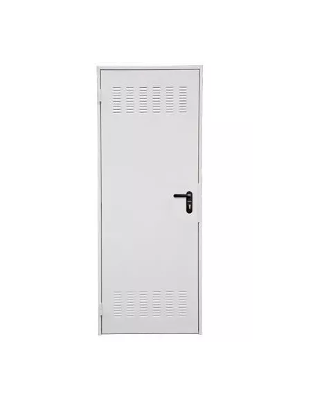 PUERTA LACADA BLANCA 80x202 IZDA C/REJILLA
