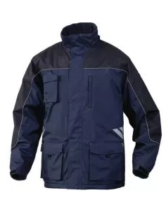 PARKA POLIESTER IMPREGNADO PVC T-L AZUL-MARINO/REY