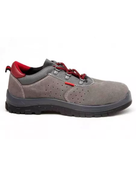 ZAPATO SERRAJE AFELPADO GRIS ROJO 72305 T-42 S1P